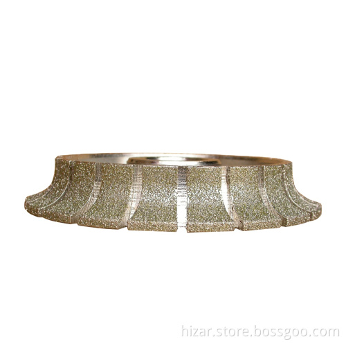 Hizar Vacuum Brazed Diamond Marble Profiling and Polishing Wheel
